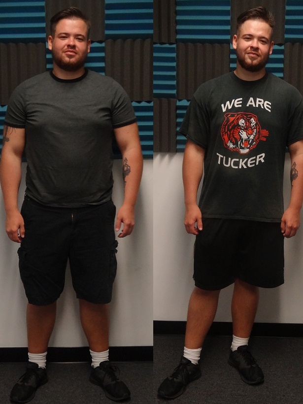 Glatter Fitness personal training: Before-and-after achievement.
