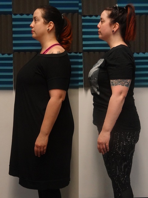 Glatter Fitness weight loss journey: Before-and-after success.