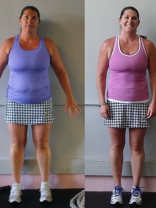 Glatter Fitness weight loss journey: Before-and-after transformation.
